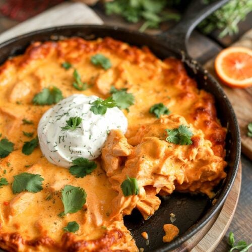 Buffalo Chicken Dip Skillet