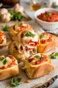 Cheesy Stuffed Pizza Rolls