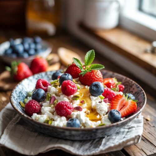 Cottage Cheese Breakfast Bowl with Fruit