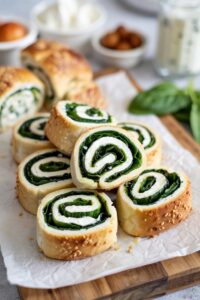Spinach Feta Pinwheels