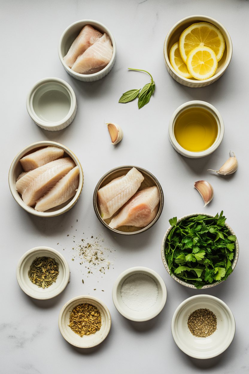 baked-lemon-herb-fish-fillets ingredients