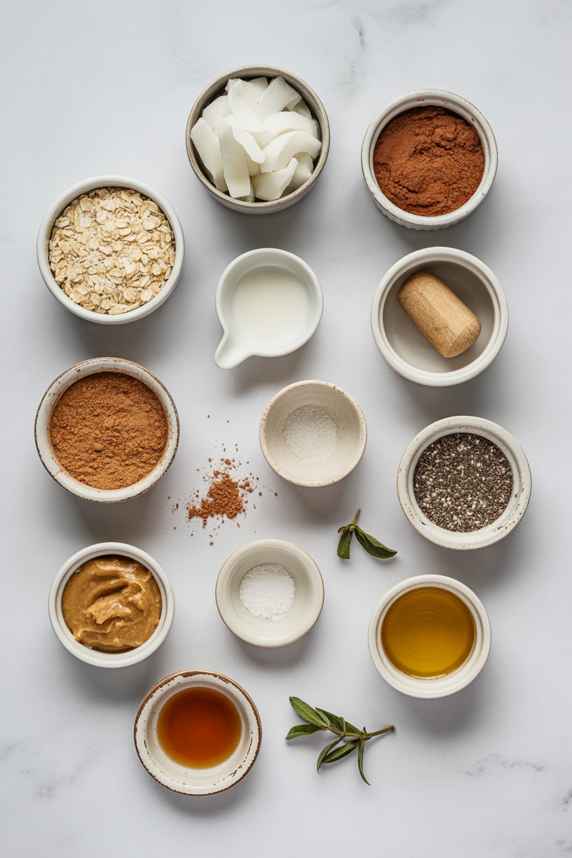 chocolate-coconut-energy-bites ingredients