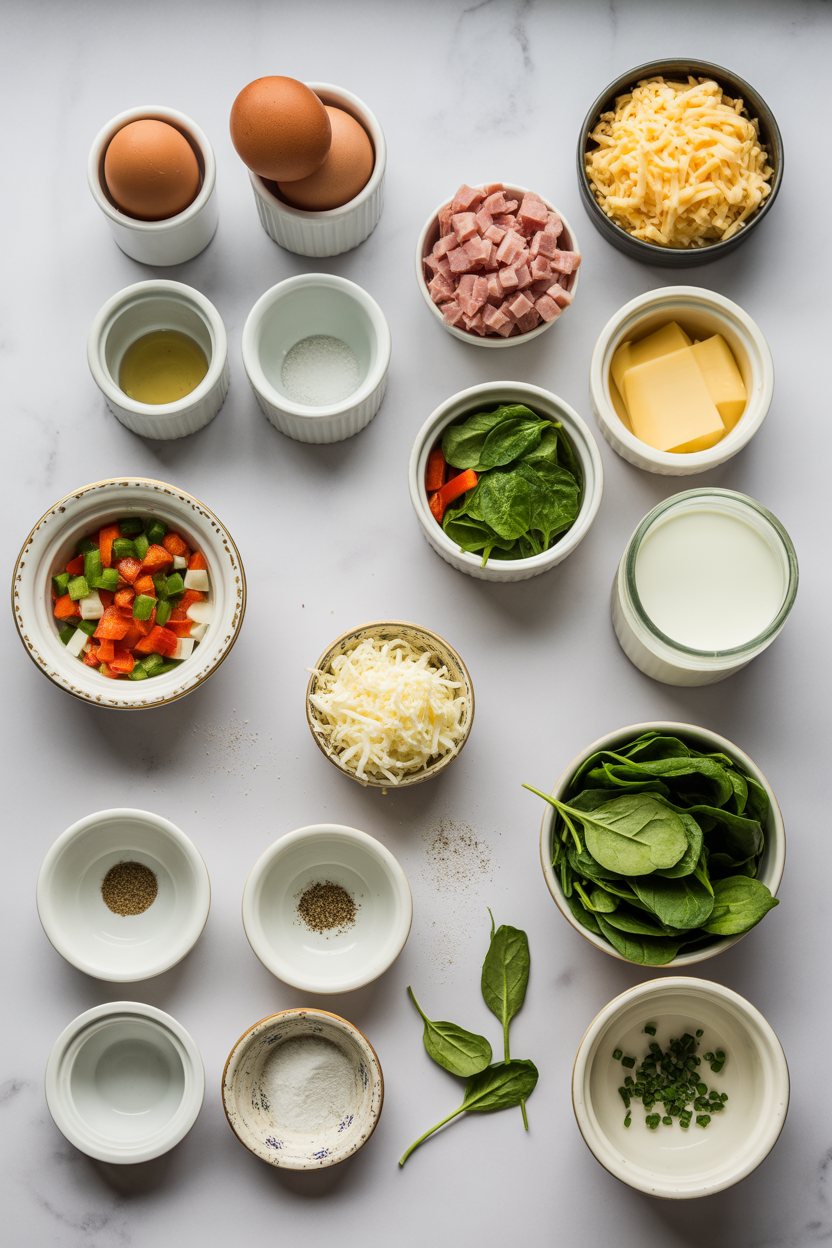 ham-and-cheese-egg-cups ingredients