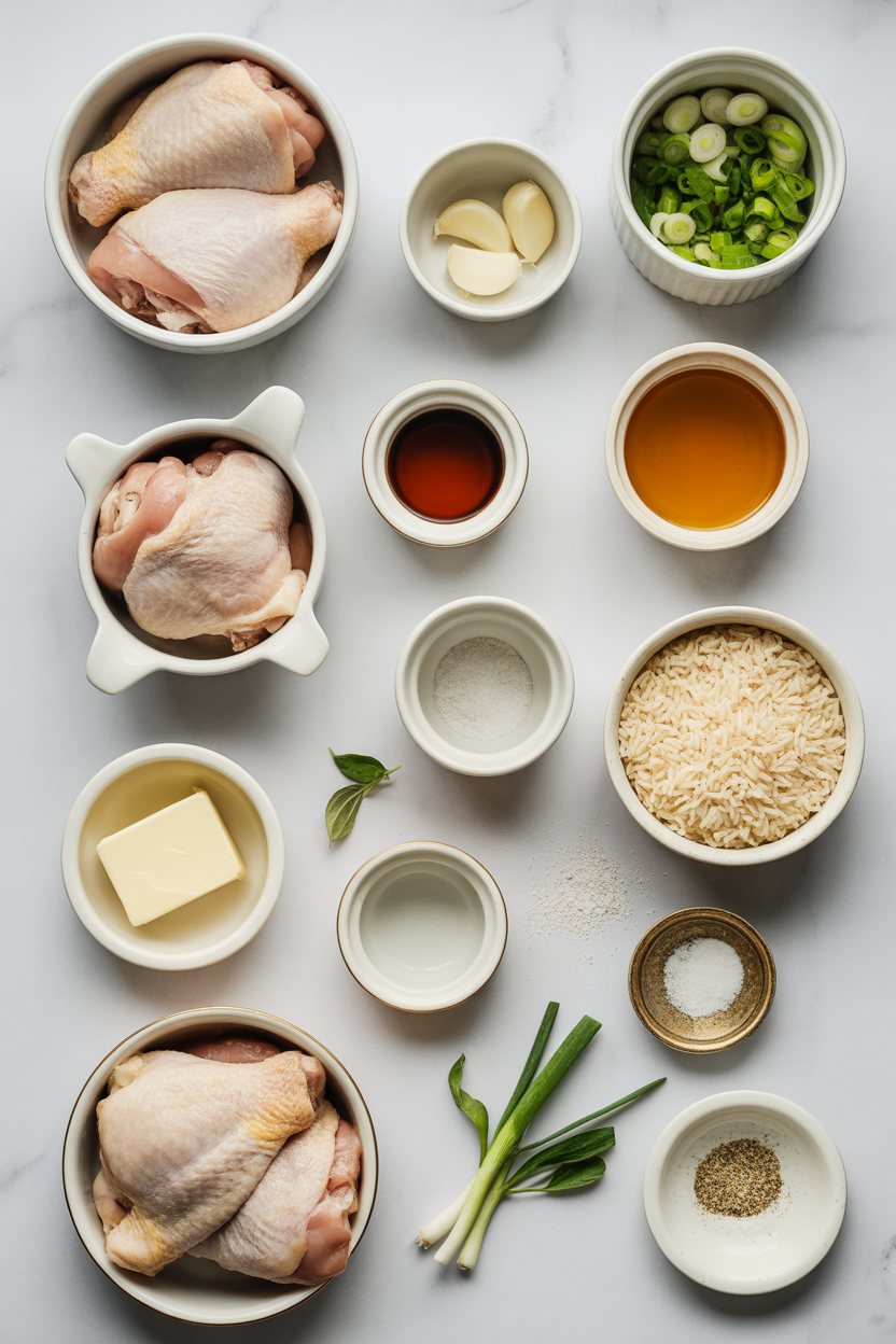 honey-garlic-chicken-thighs-and-rice ingredients