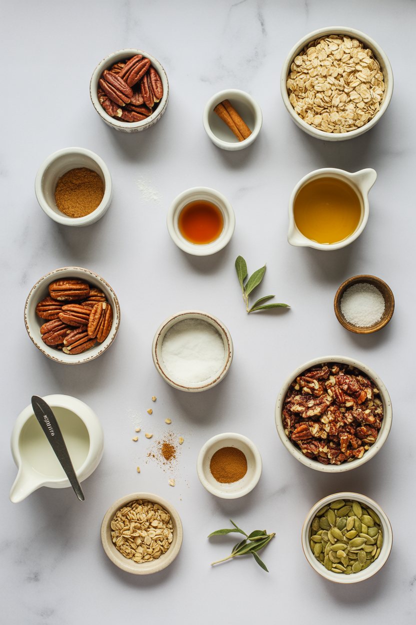maple-pecan-granola-clusters ingredients