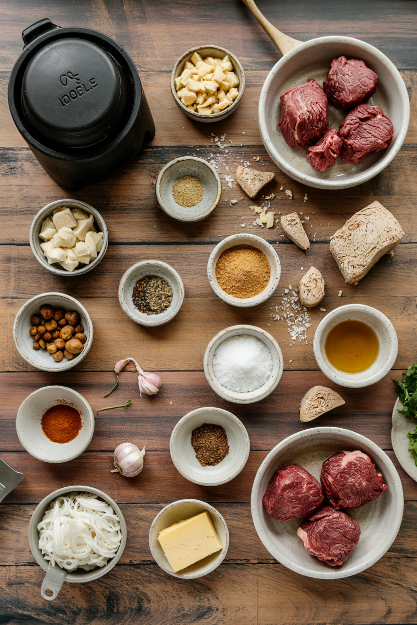 Ingredients for Air Fryer Beef Wellington Bites