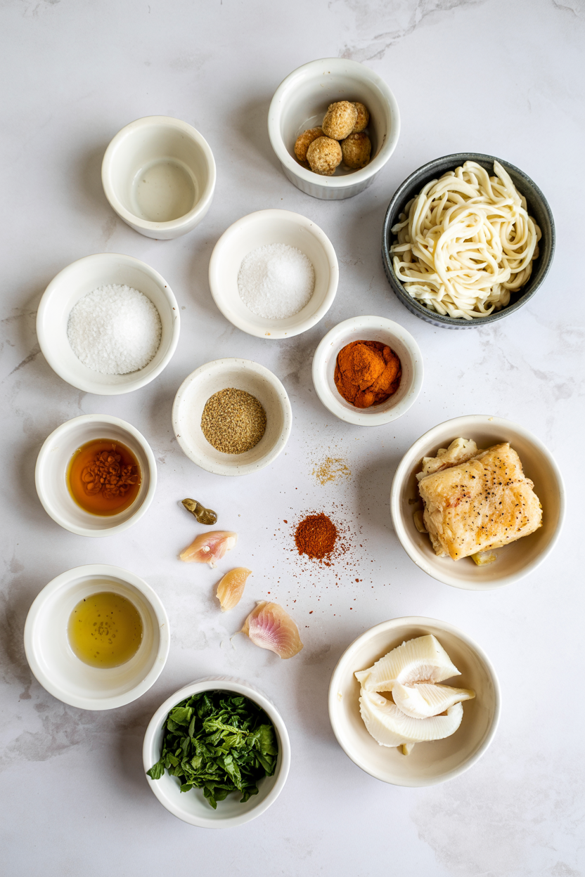 Ingredients for Air Fryer Cod Fish Cakes