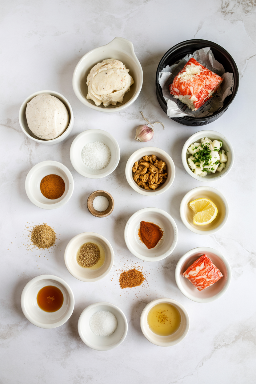 Ingredients for Air Fryer Crab Cakes