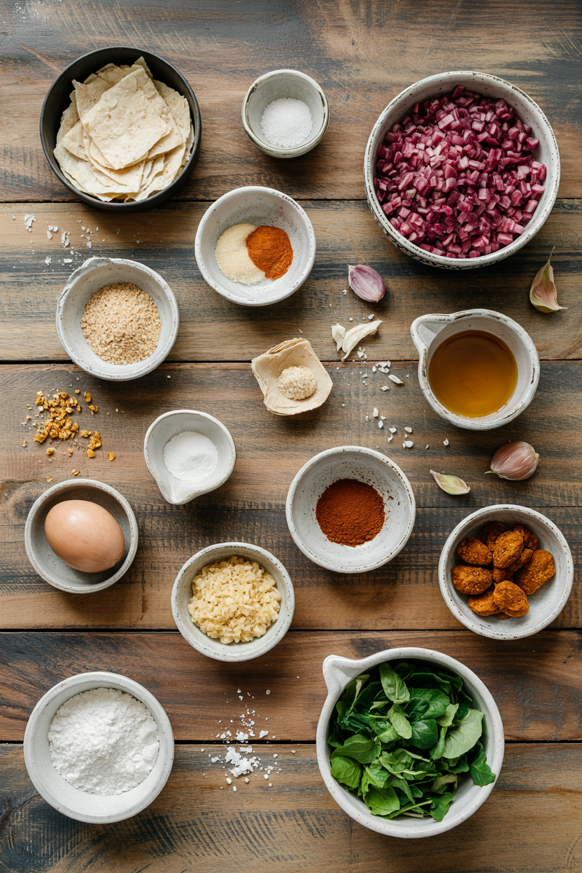 Ingredients for Air Fryer Falafel Wrap Filling