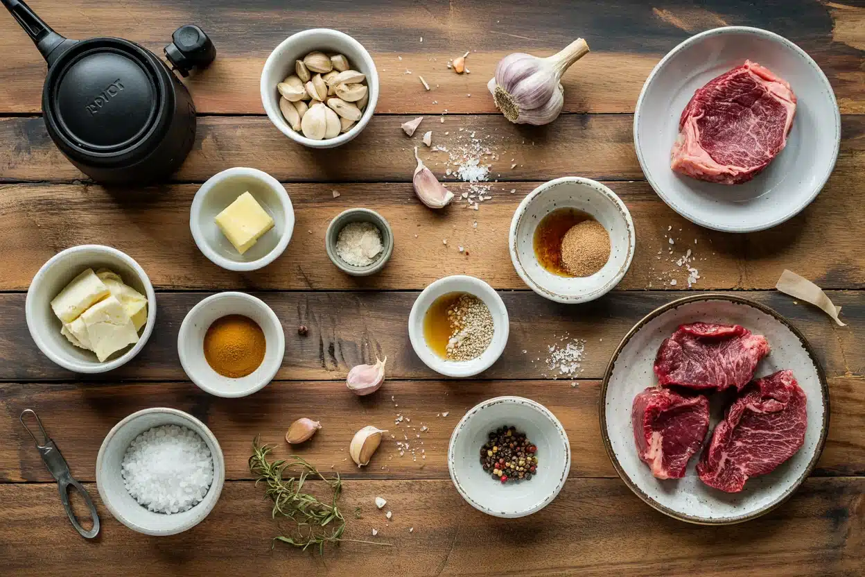 Air Fryer Garlic Butter Steak Tips - Air Fryer Garlic Butter Steak Tips
