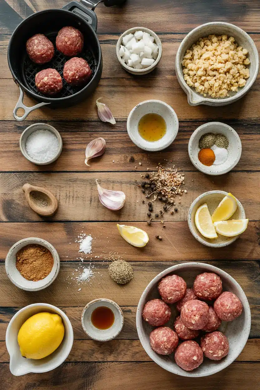 Air Fryer Lemon Pepper Meatballs - Air Fryer Lemon Pepper Meatballs