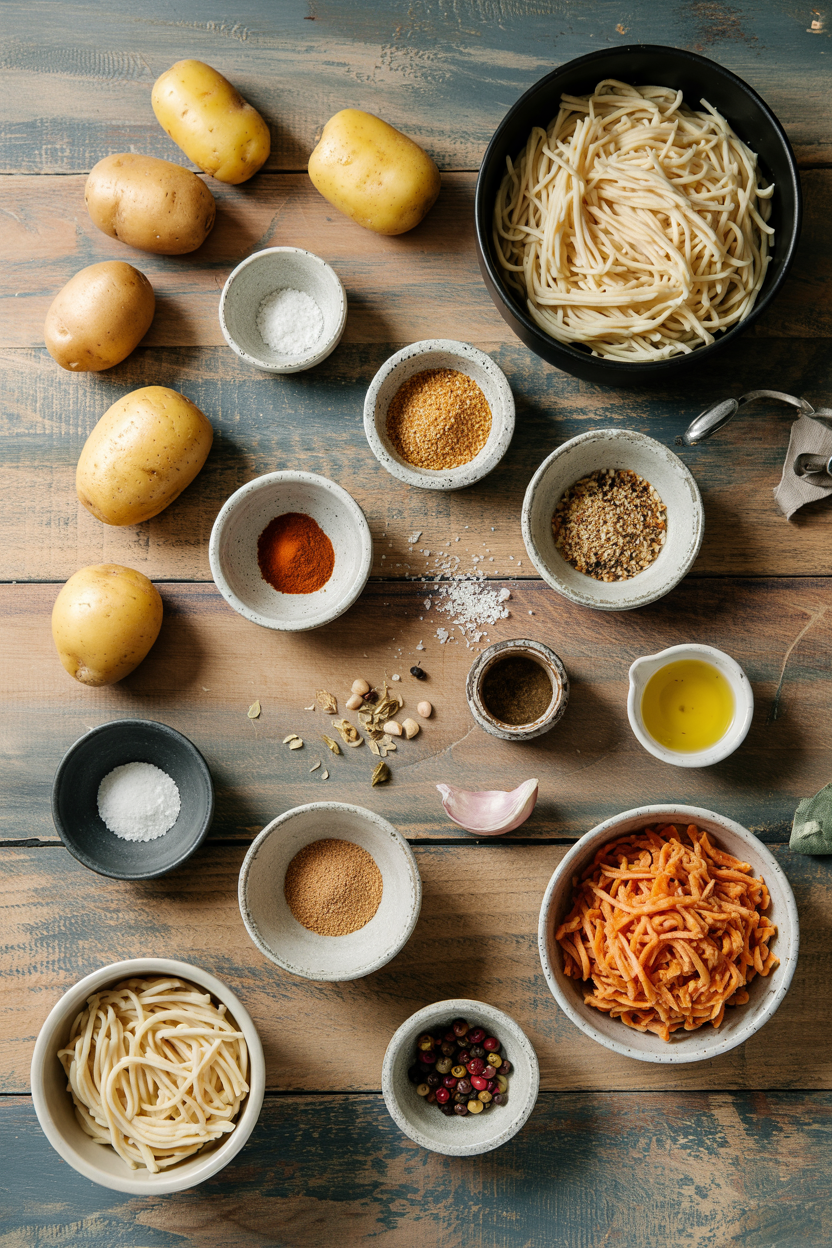 Ingredients for Air Fryer Potato Rösti