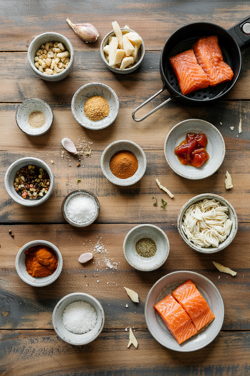 Ingredients for Air Fryer Salmon Patties