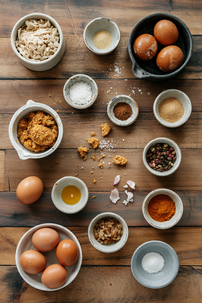Ingredients for Air Fryer Scotch Eggs