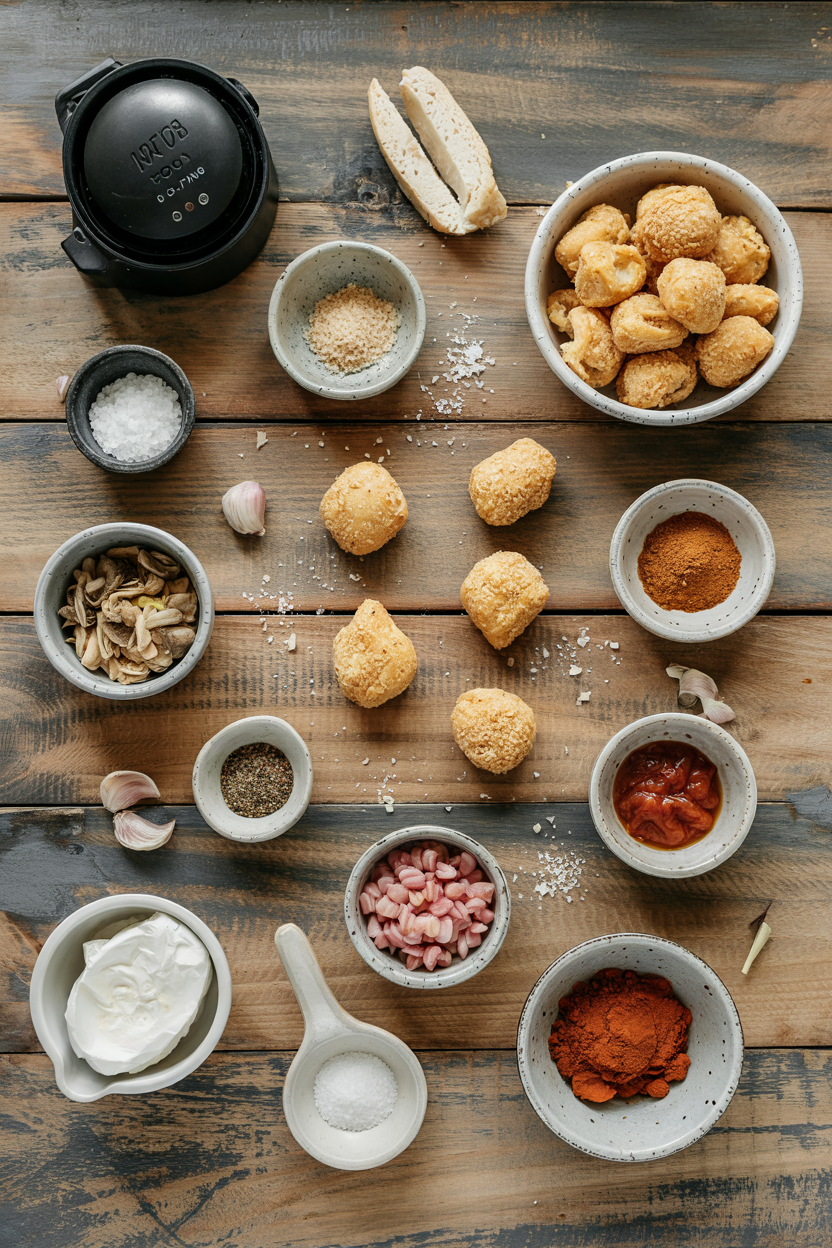 Ingredients for Air Fryer Seafood Croquettes