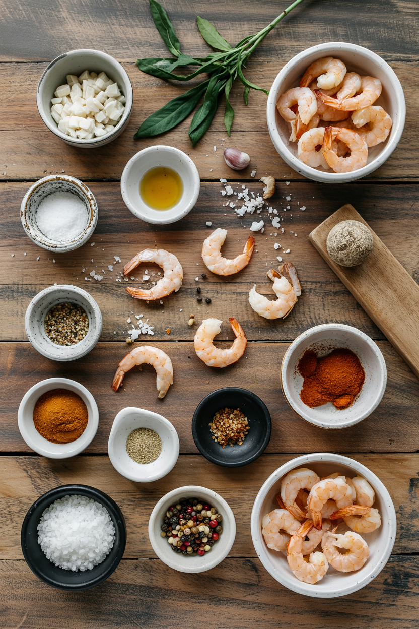 Ingredients for Air Fryer Shrimp Toast