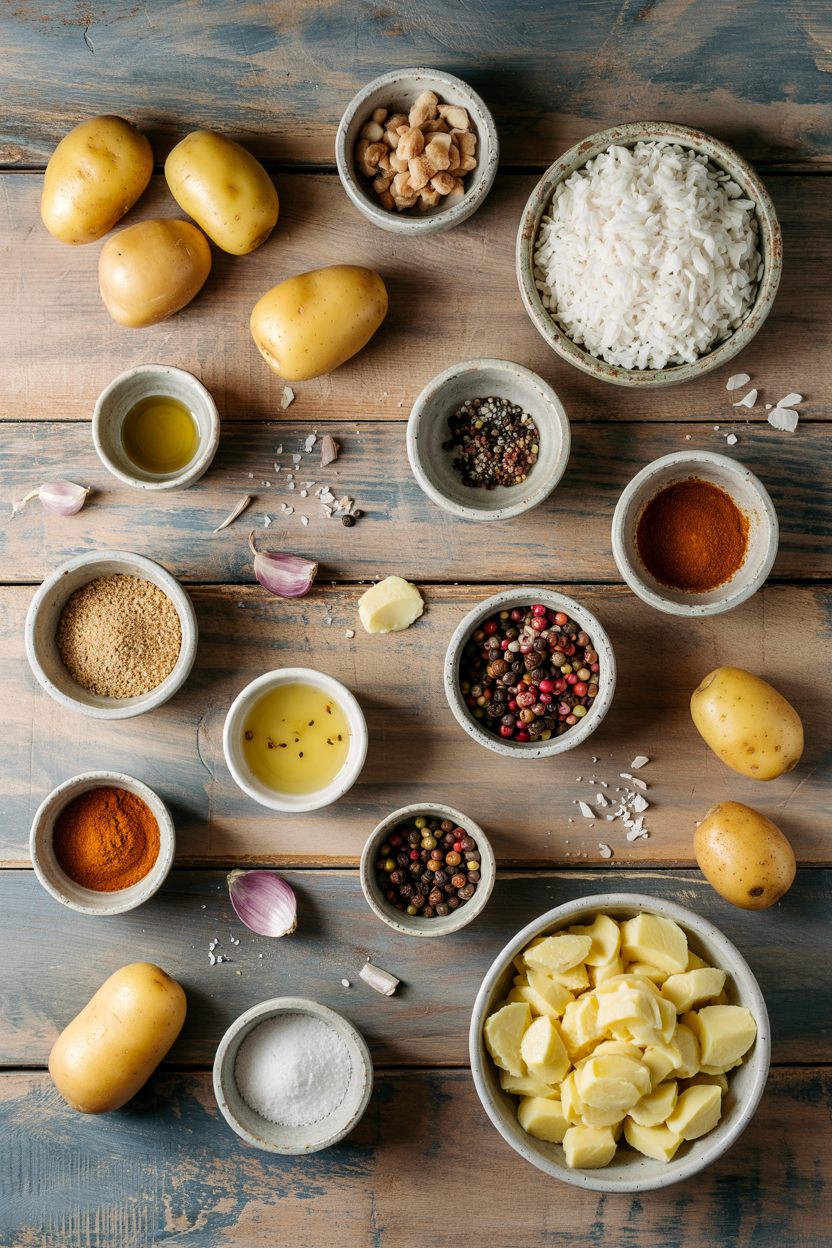 Ingredients for Austrian Potato Salad