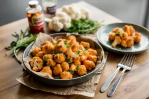 Baked Buffalo Cauliflower Bites