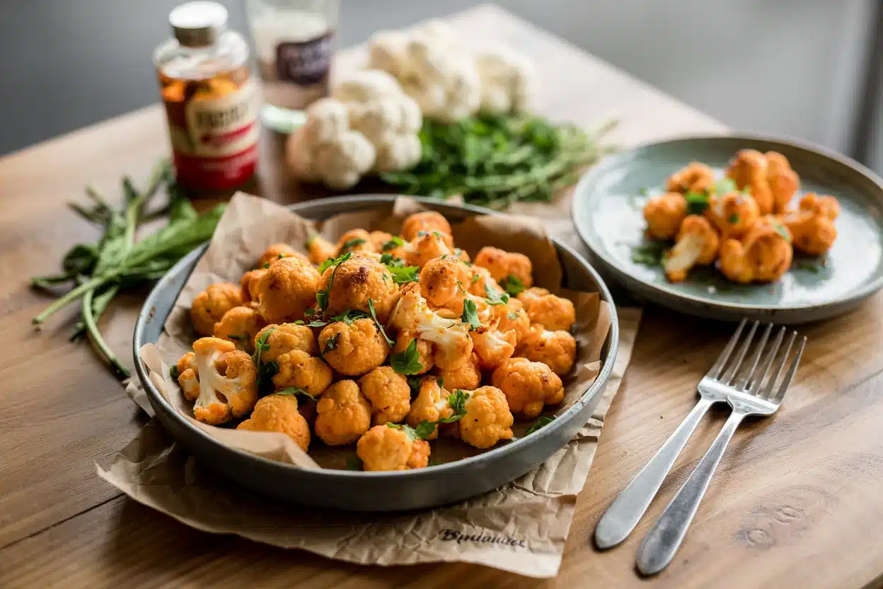 Baked Buffalo Cauliflower Bites