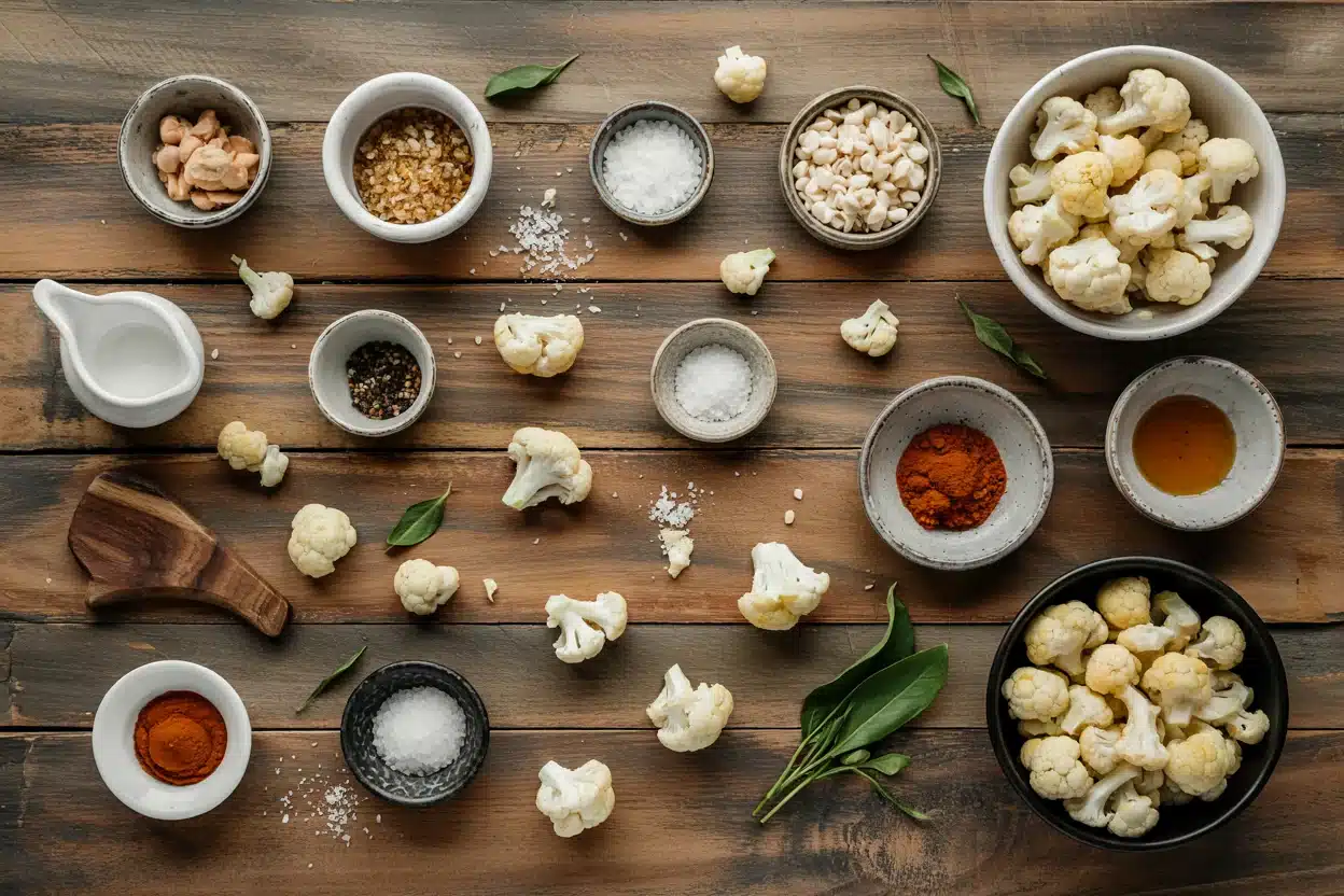 Baked Buffalo Cauliflower Bites - Baked Buffalo Cauliflower Bites