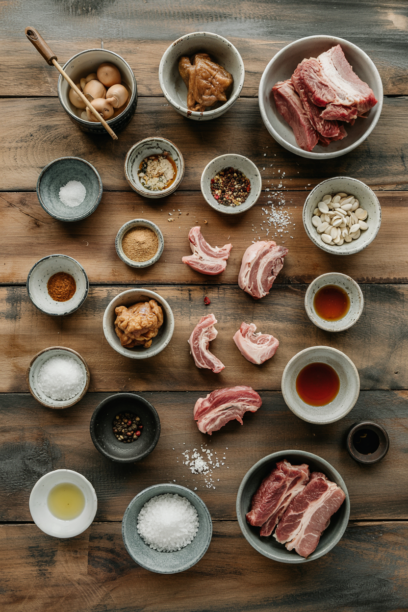 Ingredients for Char Siu Chinese BBQ Pork