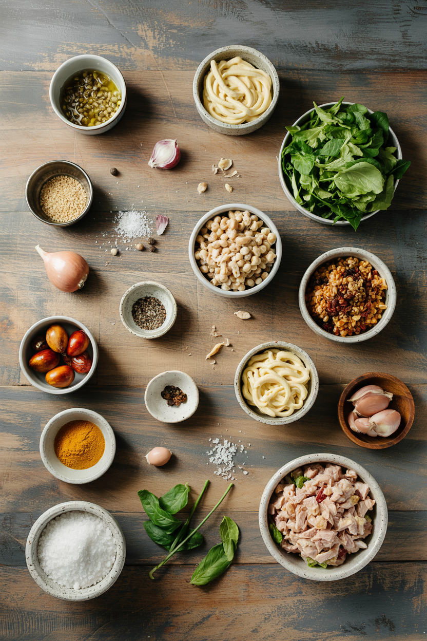Ingredients for Chicken Salad Coronation-Style