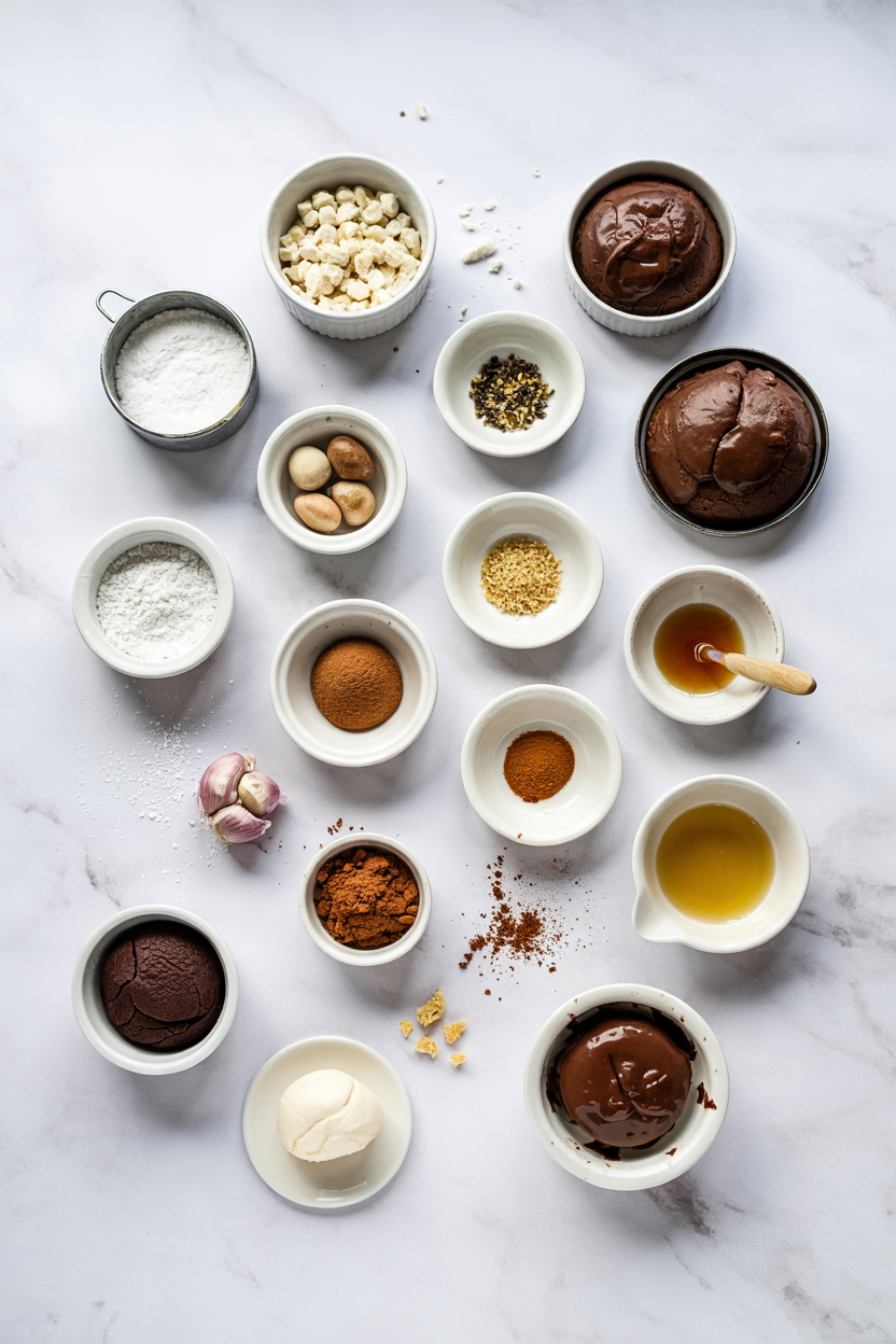 Ingredients for Chocolate Lava Cakes