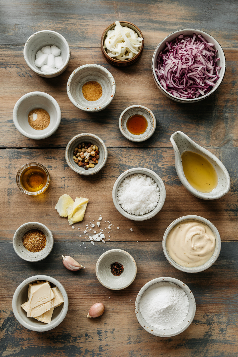 Ingredients for Classic Thousand Island Dressing