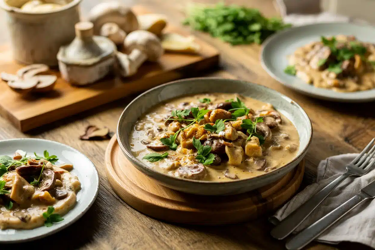 Creamy Mushroom Stroganoff