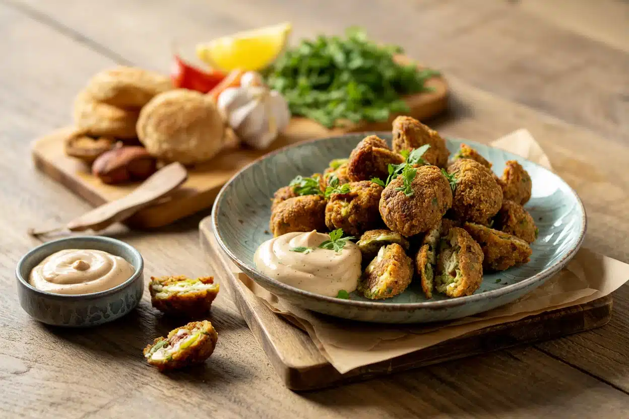 Crispy Falafel Plate with Tahini