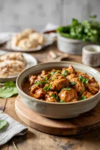 Crockpot Filipino Chicken Adobo served on a plate