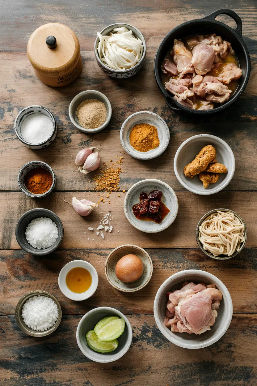 Ingredients for Crockpot Filipino Chicken Adobo