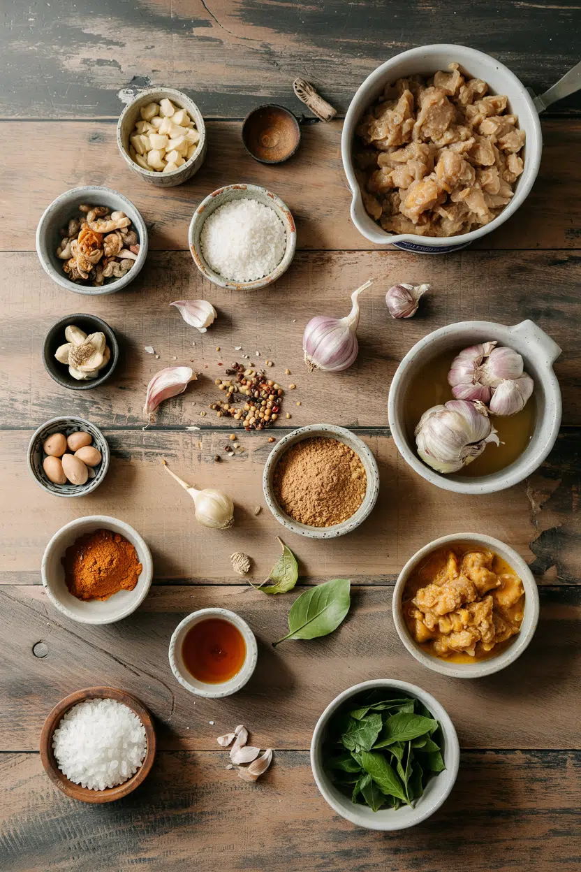 Ingredients for Crockpot Thai Massaman Curry