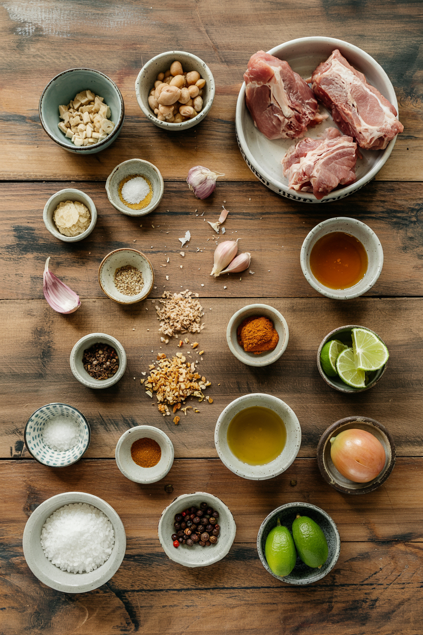 Ingredients for Cuban Mojo Pork