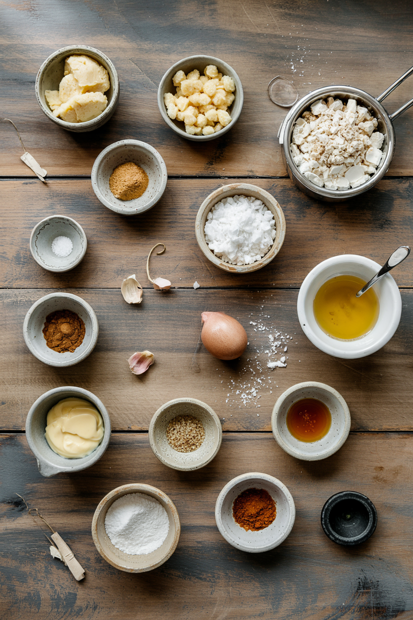Ingredients for French Crème Brûlée