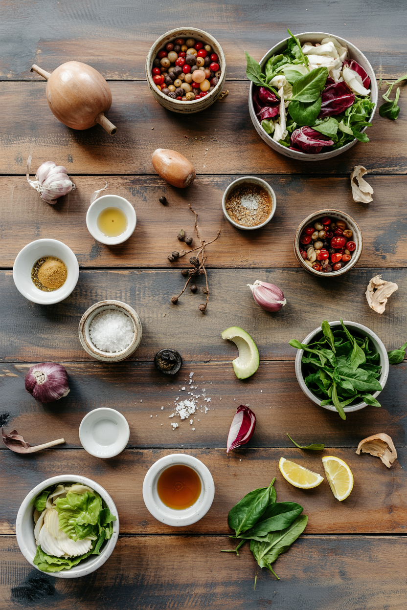 Ingredients for French Niçoise-Style Salad