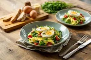 French Salade Lyonnaise with Egg