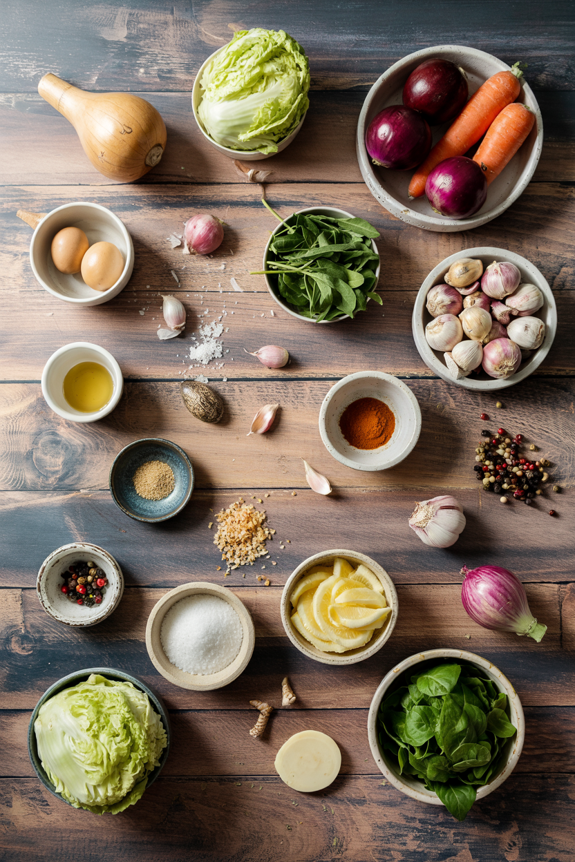 Ingredients for French Vegetable Tian