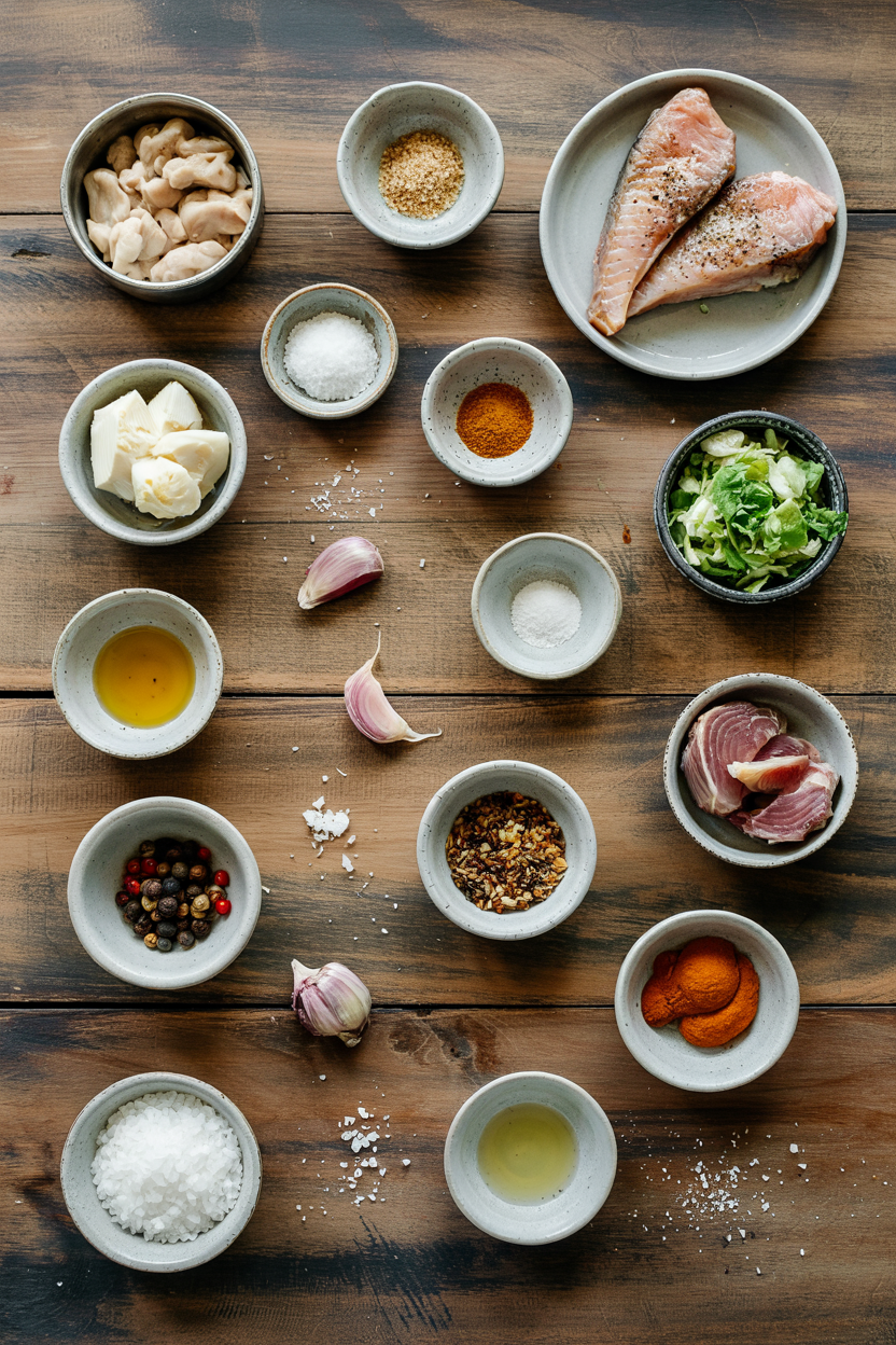 Ingredients for Grilled Swordfish Steaks