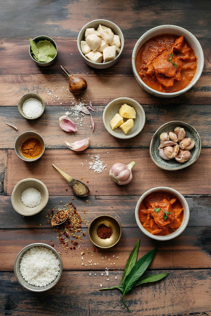 Ingredients for Indian Butter Chicken (Murgh Makhani)