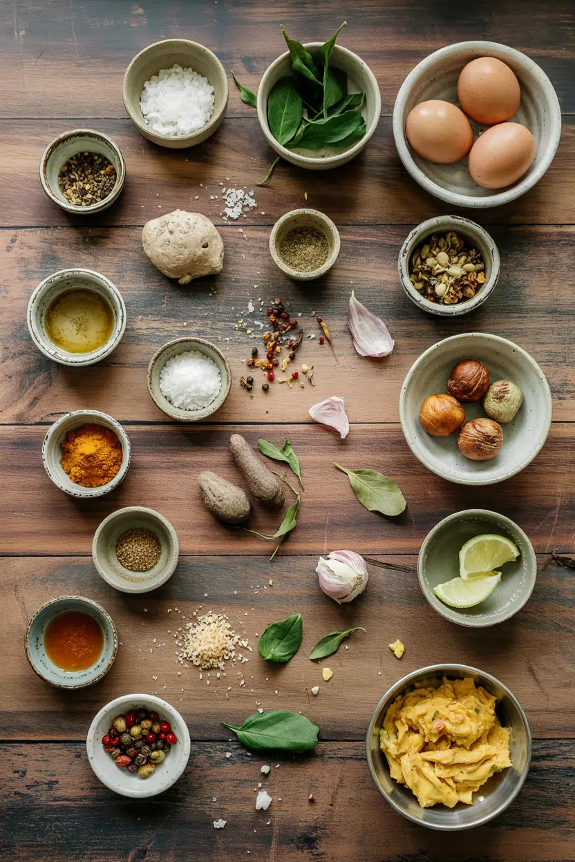 Ingredients for Indian Masala Omelet