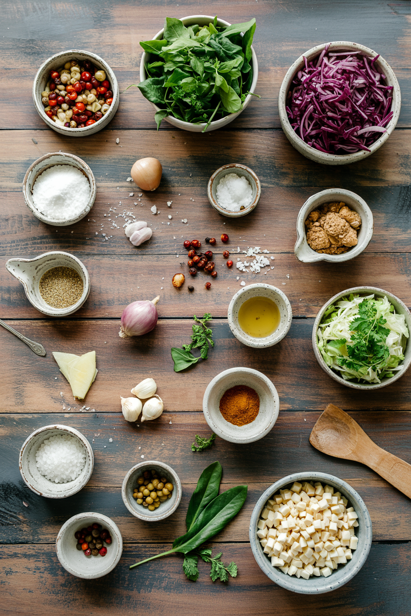 Ingredients for Israeli Chopped Salad