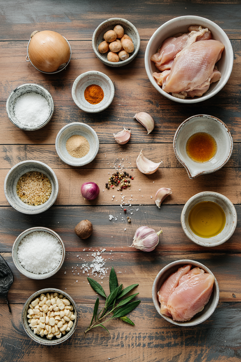 Ingredients for Italian Chicken Scarpariello