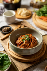 Korean Ssamjang Paste served on a plate