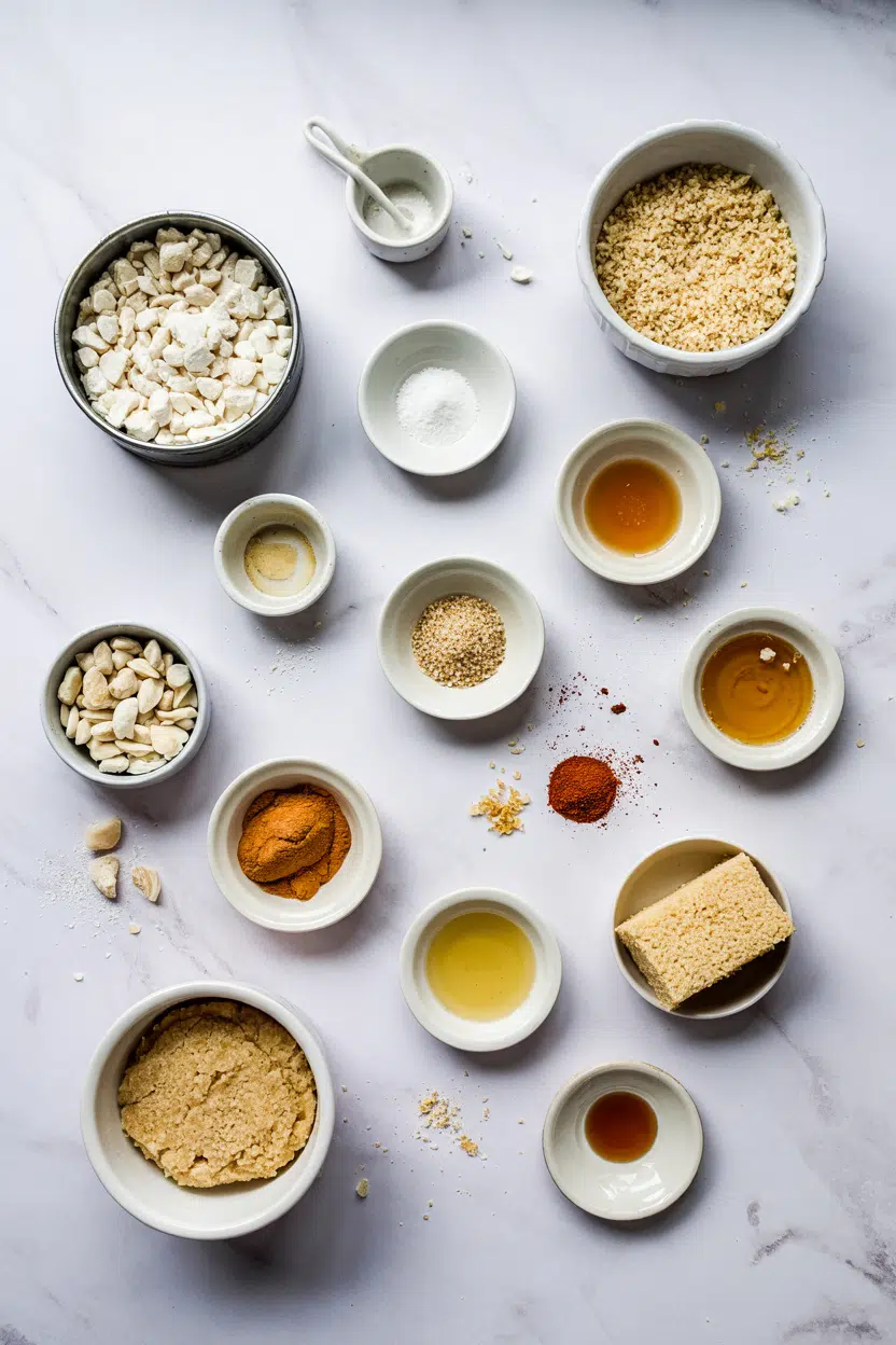 Ingredients for Middle Eastern Basbousa Semolina Cake