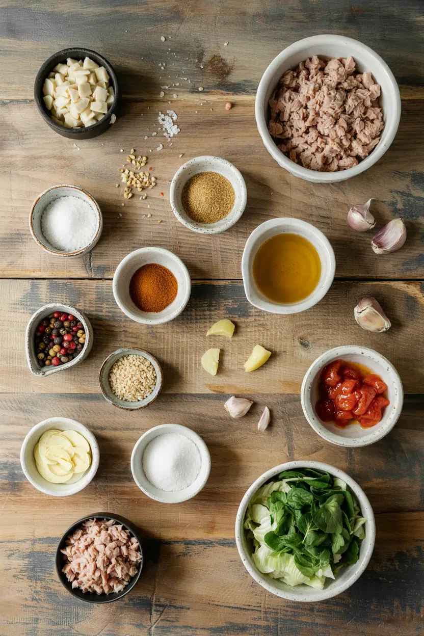 Ingredients for Old-Fashioned Tuna Salad
