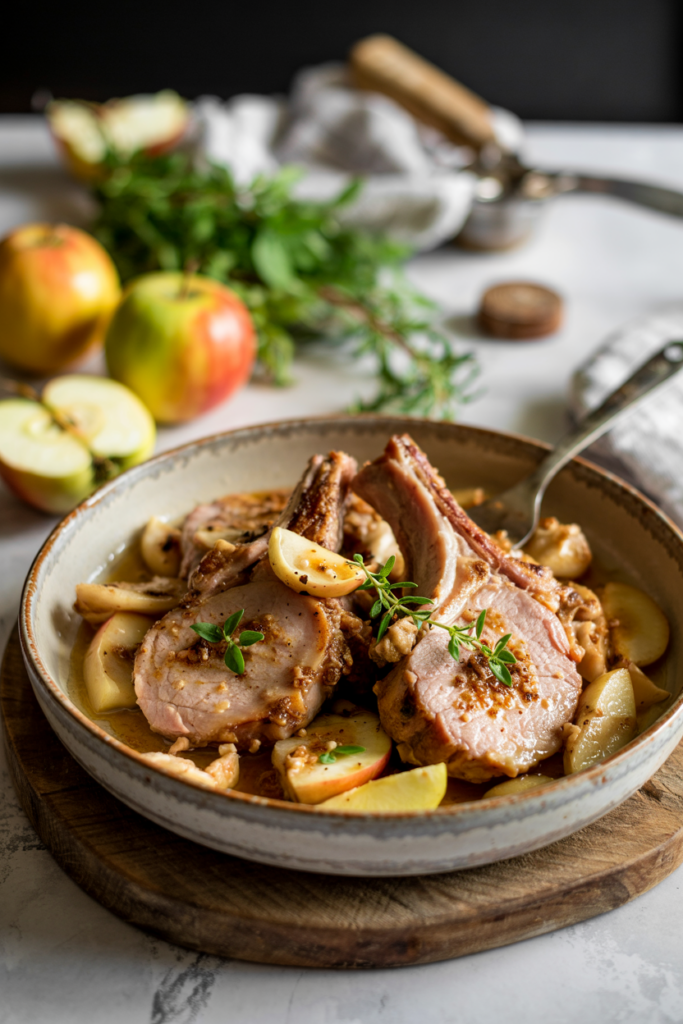 Pork Chops with Apples and Onions - ForkLiftKitchen