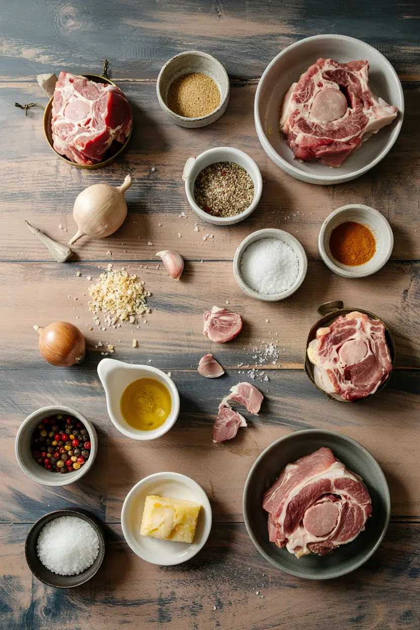 Ingredients for Pork Osso Buco
