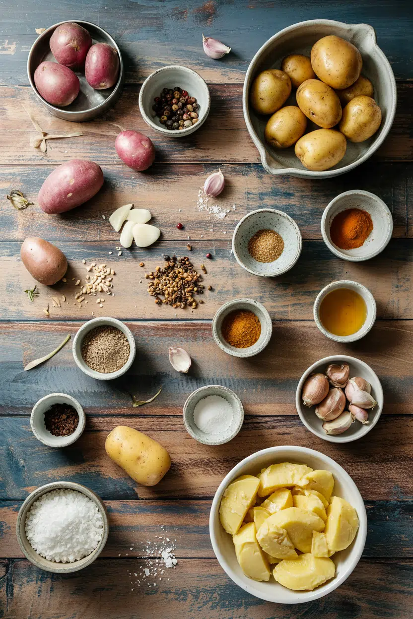 Ingredients for Savory Breakfast Galette with Potatoes