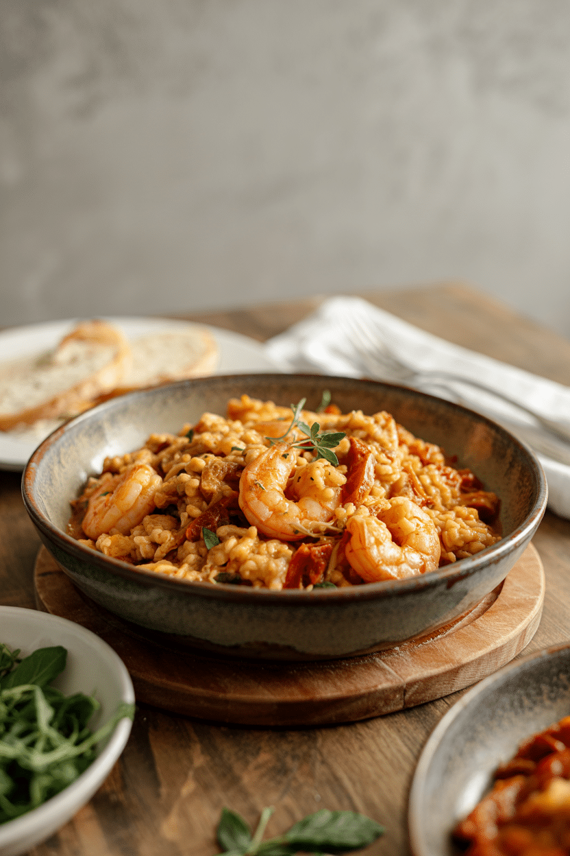 Shrimp Jambalaya Cajun-Style served on a plate